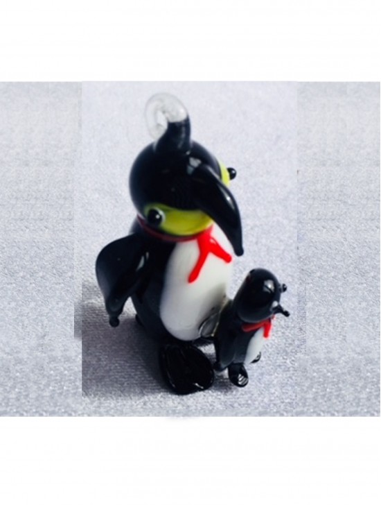 Glass Hanging Penguin 